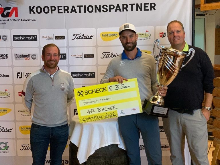 HP-BACHER triumphiert bei der PGA of Austria Championship 2022